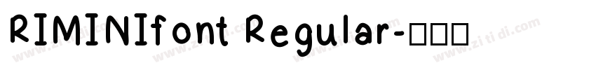 RIMINIfont Regular字体转换